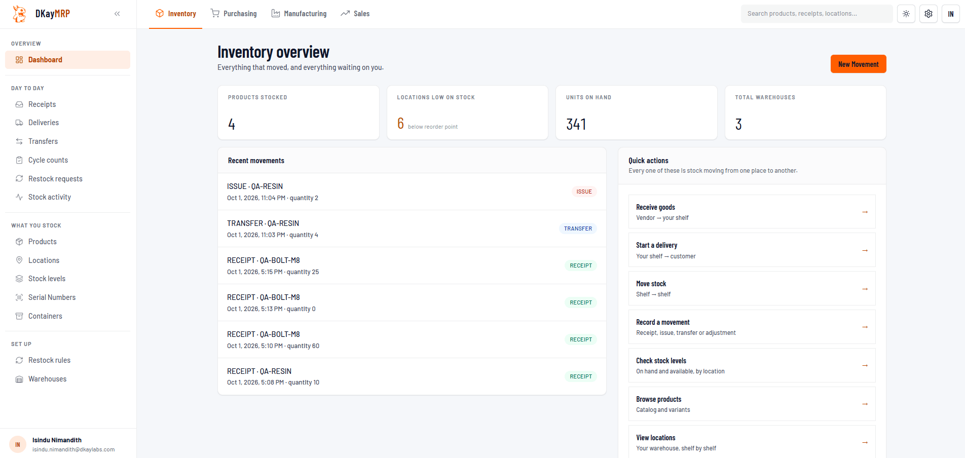 MRP Platform website screenshot